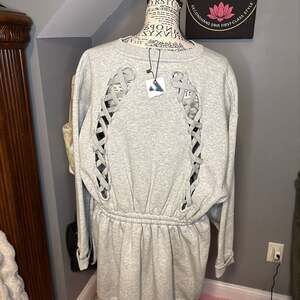 Mini dress Gigi Hadid x Tommy Hilfiger Grey NWT XL